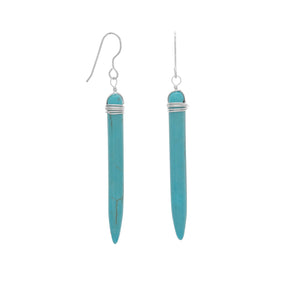 Magnesite Spike Earrings