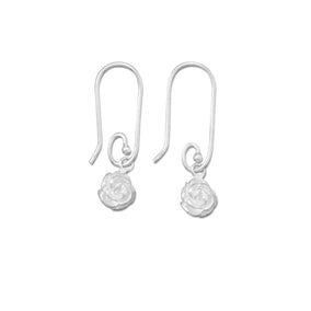 Polished Rose Drop Earrings