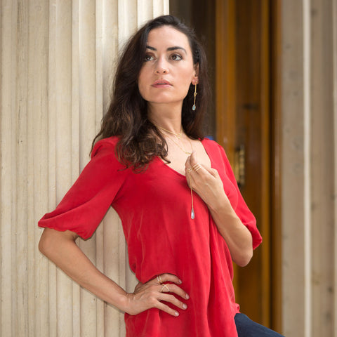 18 Karat Gold Plated Double Row CZ Ring