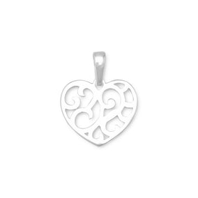 Cut Out Heart Design Pendant