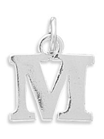 Greek Alphabet Letter Charm - Mu