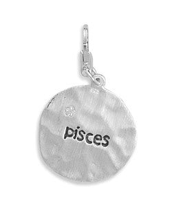 Reversible Zodiac Charm with Lobster Clasp - Pisces