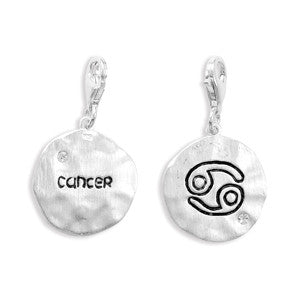 Reversible Zodiac Charm with Lobster Clasp - Cancer