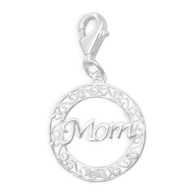 Mom Charm with Lobster Clasp