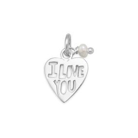 Cut Out "I LOVE YOU" Heart Charm