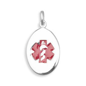 Oval Medical Alert Pendant