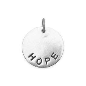Oxidized "HOPE" Pendant