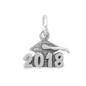 Oxidized "2018" Charm