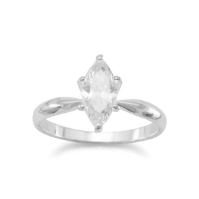 10mm x 5mm Marquise CZ Ring