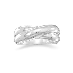 Polished "X" Ring