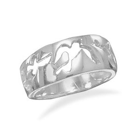 Cut Out Dove Design Ring