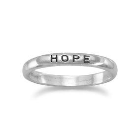 Oxidized "Hope" Band