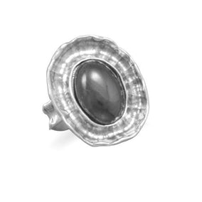 Oval Hematite Ring