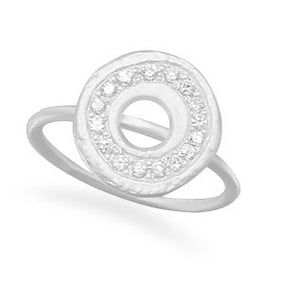 CZ Circle Ring