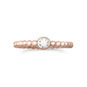 14 Karat Rose Gold Plated CZ Ring