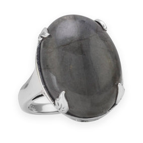 Oval Labradorite Ring