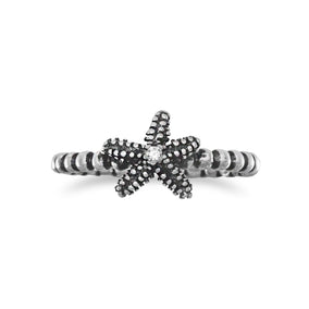 Oxidized Starfish Ring