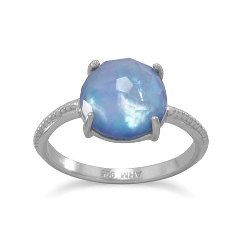 Rhodium Plated Triplet Ring