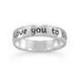 "Love you to the moon and back" Ring
