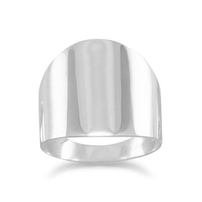 Plain Flat Cigar Band Ring