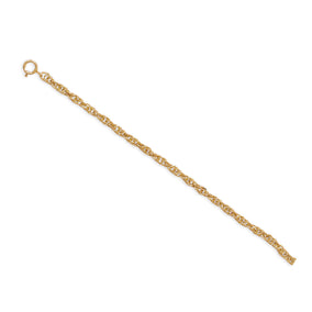 9"+1" 14/20 Gold Filled Rope Chain Anklet