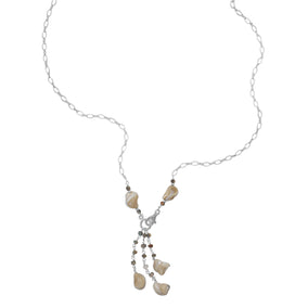 Adjustable Mother of Pearl and Shell Belly Belt