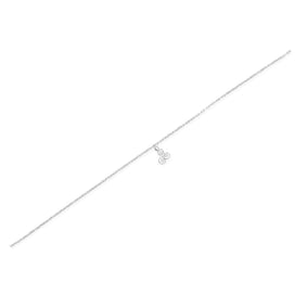 9" + 1" Anklet with Trinity Charm