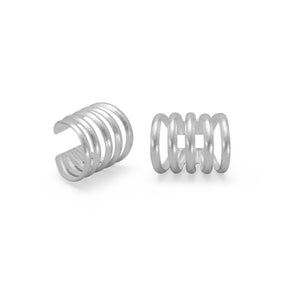 Polished 5 Row Ear Cuffs