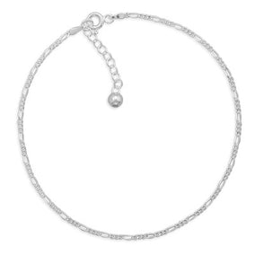 9"+1" Extension Figaro Chain Anklet