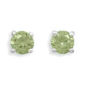 August Birthstone Stud Earrings