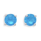 December Birthstone Stud Earrings