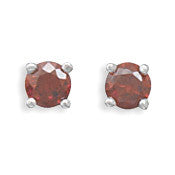 January Birthstone Stud Earrings