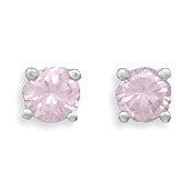 October Birthstone Stud Earrings