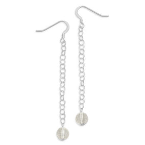 Lemon Quartz Chain Drop Earrings