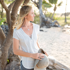 Roman Glass Knot Design Ring