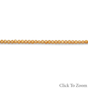 Strand of Orange Cultured Freshwater Potato Pearls