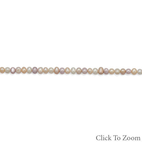 Strand of Multicolor Cultured Freshwater Potato Pearls