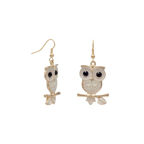 Wise Old Owl Fashion Earrings