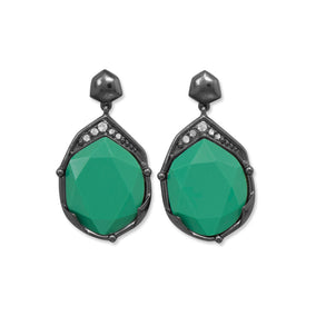 Vintage Green Acrylic Drop Fashion Earrings