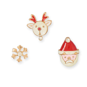 3 Piece Mismatch Holiday Fashion Earrings