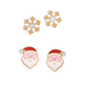 Set of 2 Holiday Fashion Earrings