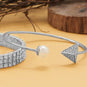 3 Row Crystal Fashion Stretch Bracelet
