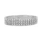 3 Row Crystal Fashion Stretch Bracelet