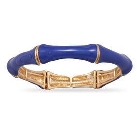 Blue Bamboo Fashion Bangle Bracelet
