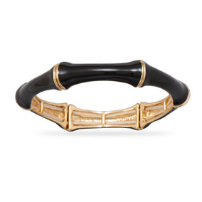 Black Bamboo Fashion Bangle Bracelet