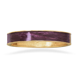Pearlescent Wine Enamel Fashion Bangle Bracelet