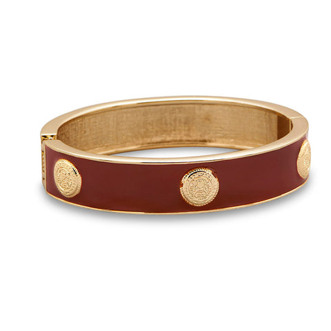Brown Enamel Fashion Bangle Bracelet
