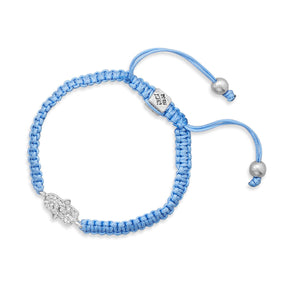 Adjustable Macrame Crystal Hamsa Fashion Bracelet