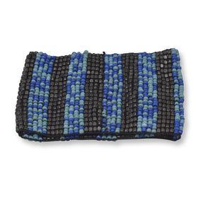 Blue Glass Bead Stretch Fashion Bracelet