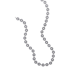 36" Hematite Circle Bead Necklace